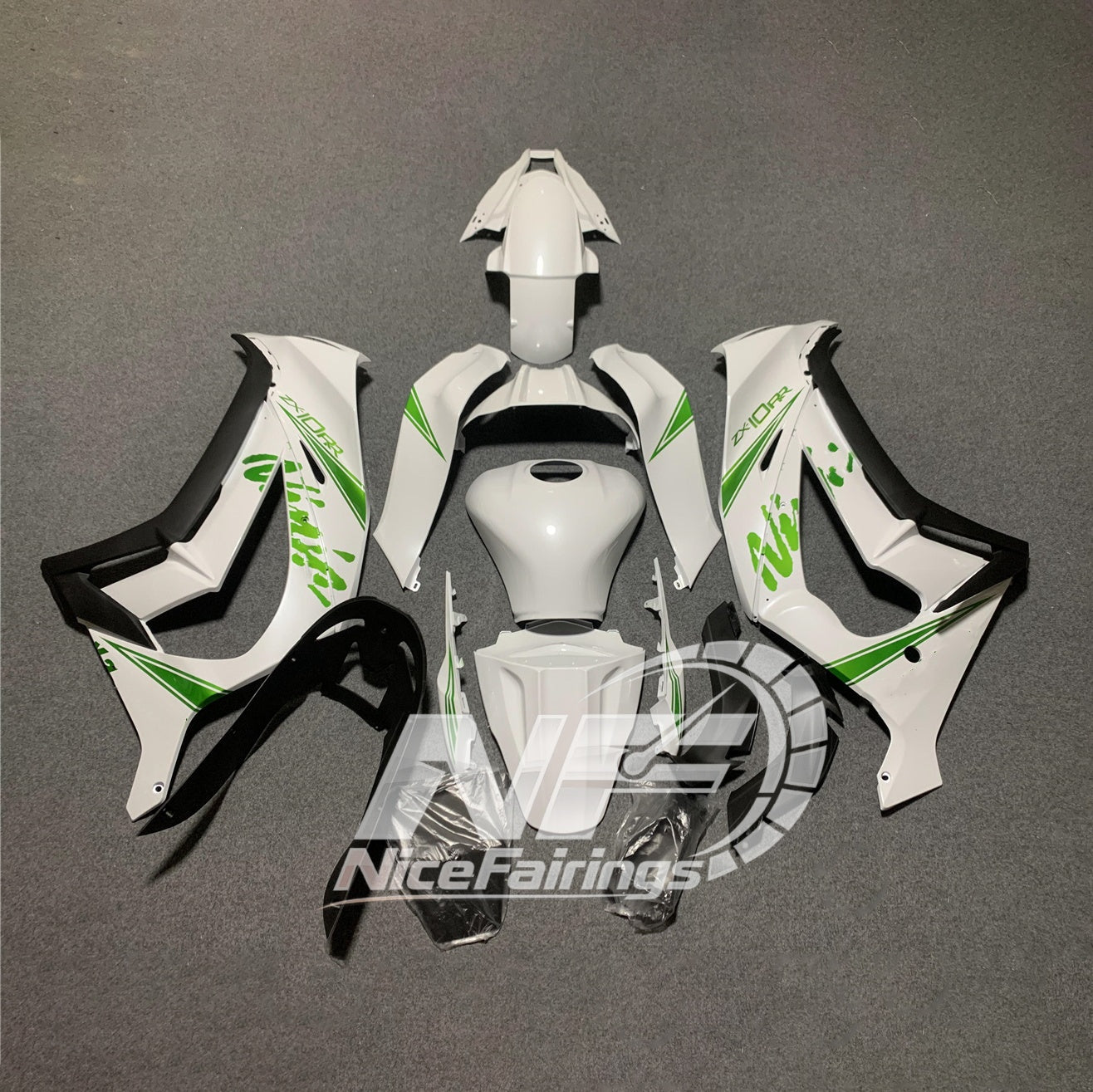 Ninja ZX10R 2011-2015 ABS Body Panels Fairing Set | NiceFairings - paint design NO.8 option image