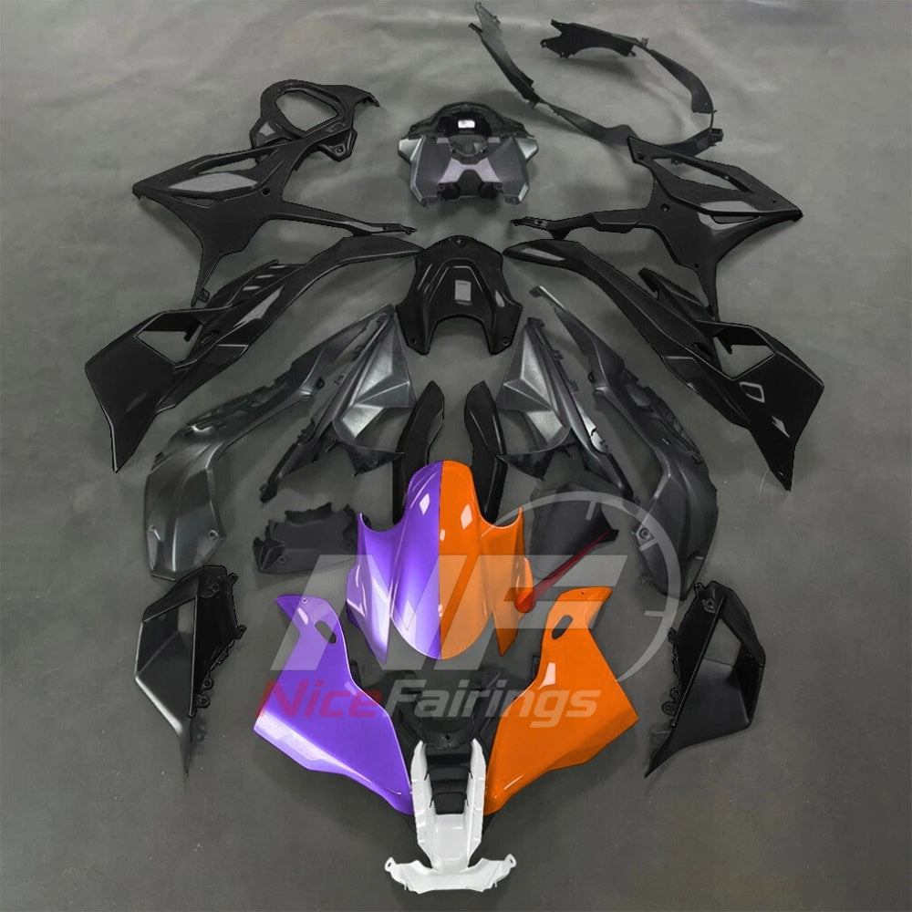 For BMW S1000RR 2025-2026 Blue Black Painted ABS Fairings with Complete Replacement Bodywork | NiceFairings - paint design NO.8 option image