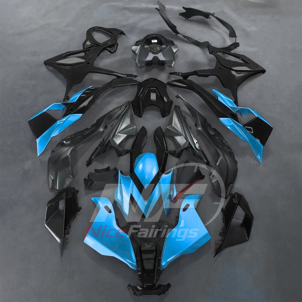 For BMW S1000RR 2025-2026 Yellow Black ABS Fairing Kit with Painted Bodywork and Replacement Panels | NiceFairings - paint design NO.9 option image