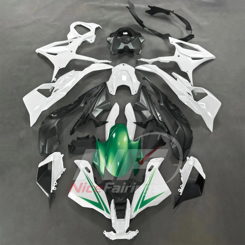 For BMW S1000RR 2025-2026 Green Black ABS Fairing Kit with Painted Bodywork and Replacement Panels | NiceFairings - paint design NO.4 option image