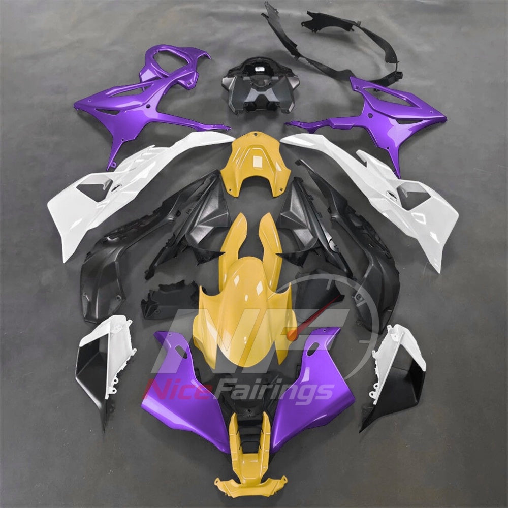 For BMW S1000RR 2025-2026 Green Black Motorcycle Fairing Kit with Aftermarket Body Panels | NiceFairings - paint design NO.5 option image