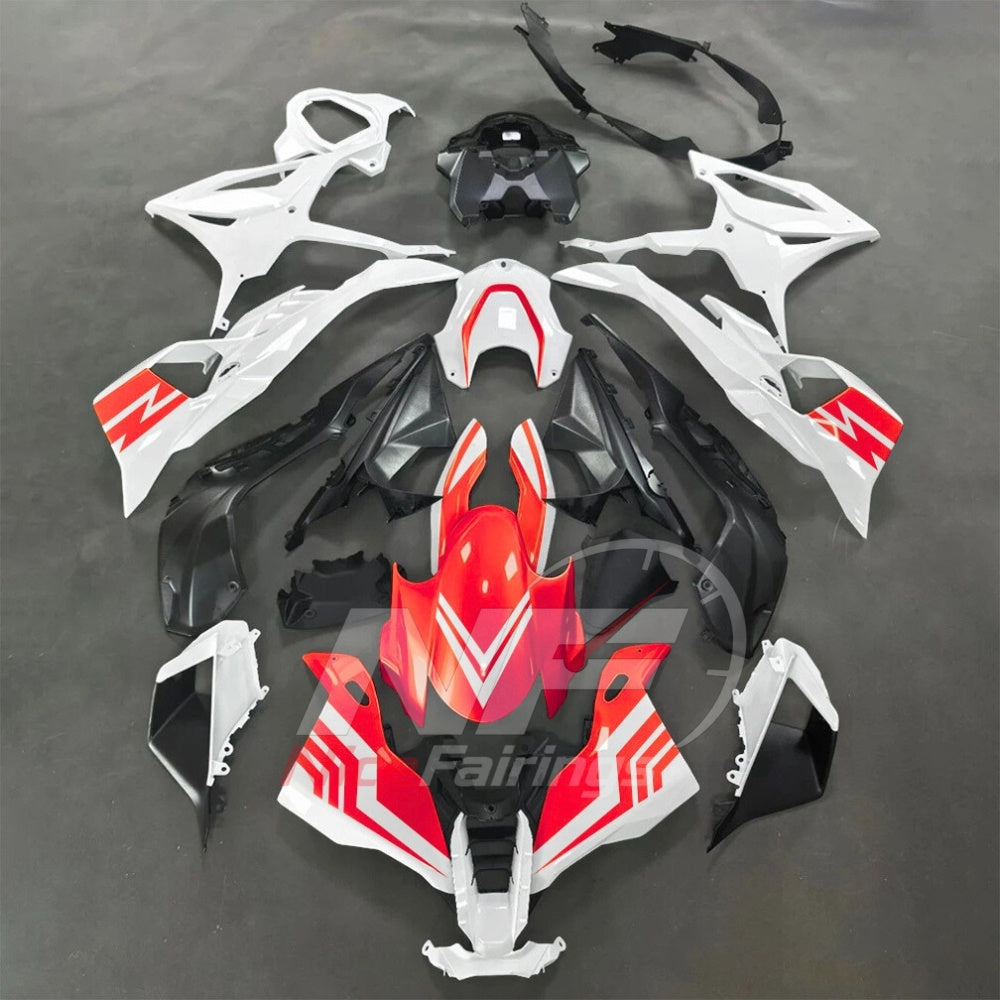 For BMW S1000RR 2025-2026 Red Black Motorcycle Fairing Kit with Aftermarket Body Panels | NiceFairings - paint design NO.2 option image