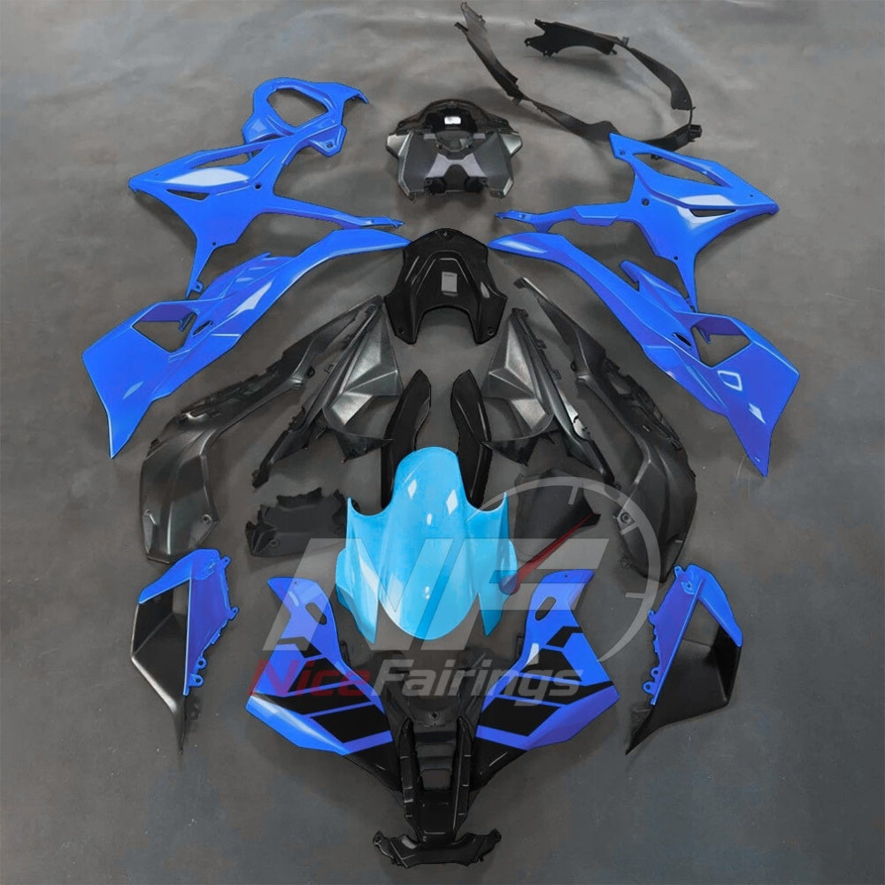 For BMW S1000RR 2025-2026 Green Black Motorcycle Fairing Kit with Aftermarket Body Panels | NiceFairings - paint design NO.8 option image