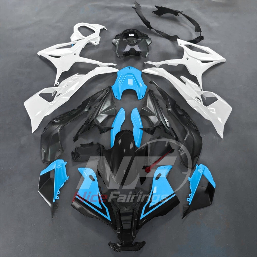 For BMW S1000RR 2025-2026 Green Black Motorcycle Fairing Kit with Aftermarket Body Panels | NiceFairings - paint design NO.5 option image