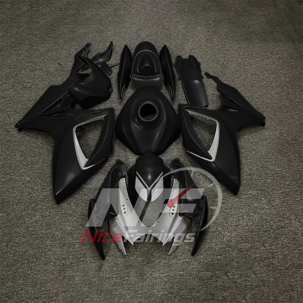 For Suzuki GSXR600 GSXR750 K6 2006-2007 Motorcycle Fairing Kit Black Gray Body Panels | NiceFairings - paint design NO.3 option image