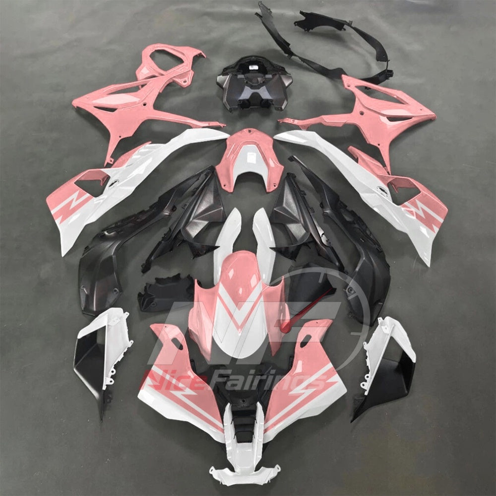 For BMW S1000RR 2025-2026 Red Black Sportbike Fairing Set with Custom Painted Plastics | NiceFairings - paint design NO.5 option image