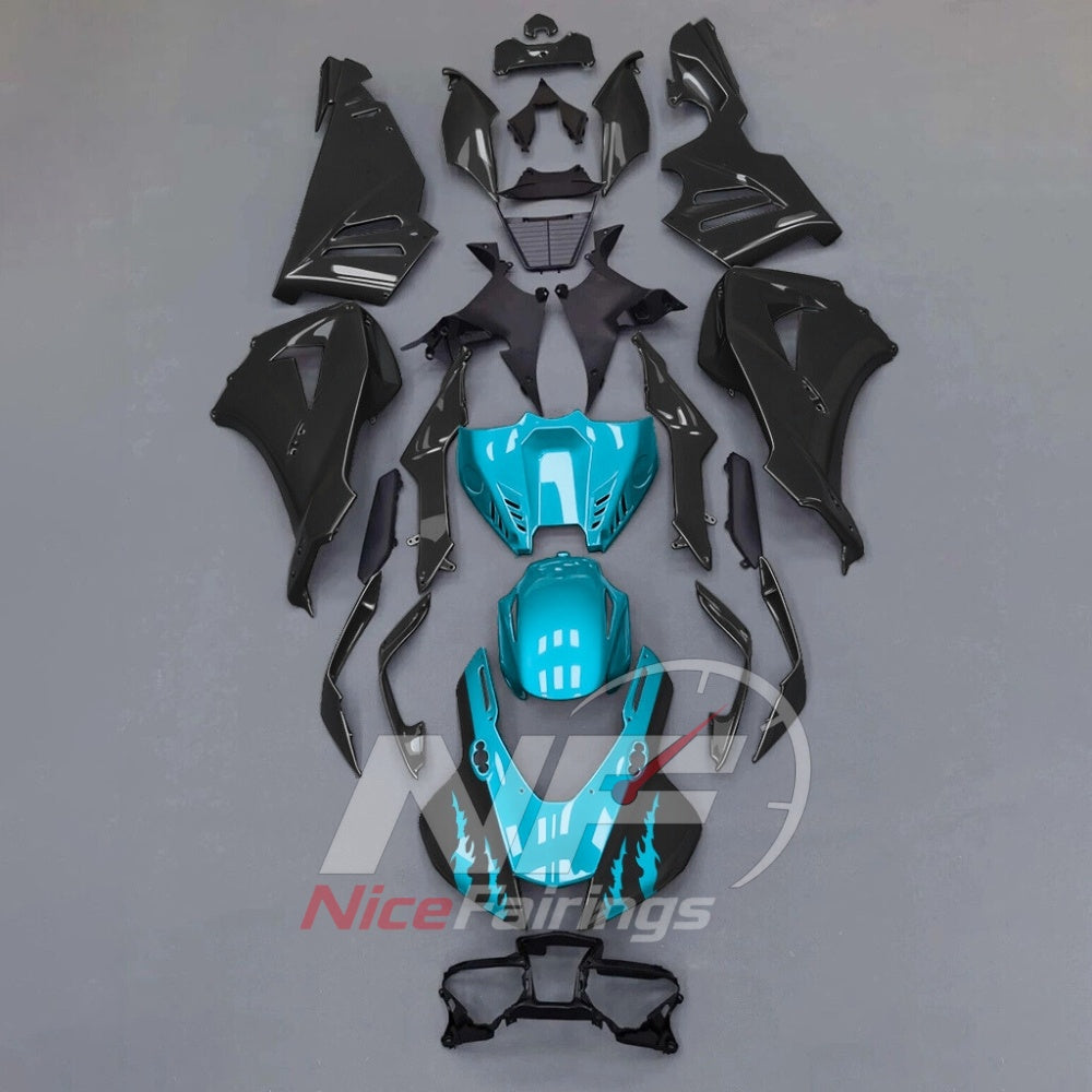 For Honda CBR1000RR-R 2024-2026 Green Black Custom Fairings with ABS Sportbike Plastics and Full Body Kit | NiceFairings - paint design NO.5 option image