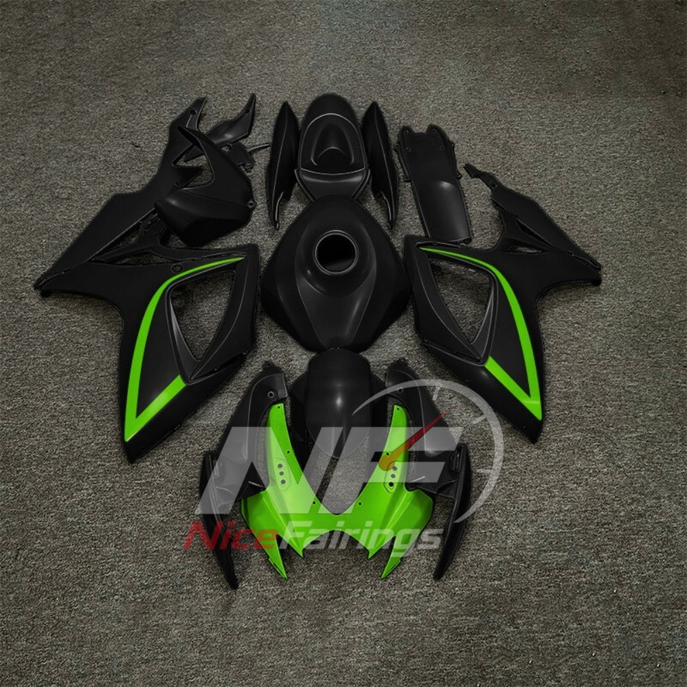 For Suzuki GSXR600 GSXR750 K6 2006-2007 Painted ABS Fairings Black Gray Complete Bodywork | NiceFairings - paint design NO.8 option image
