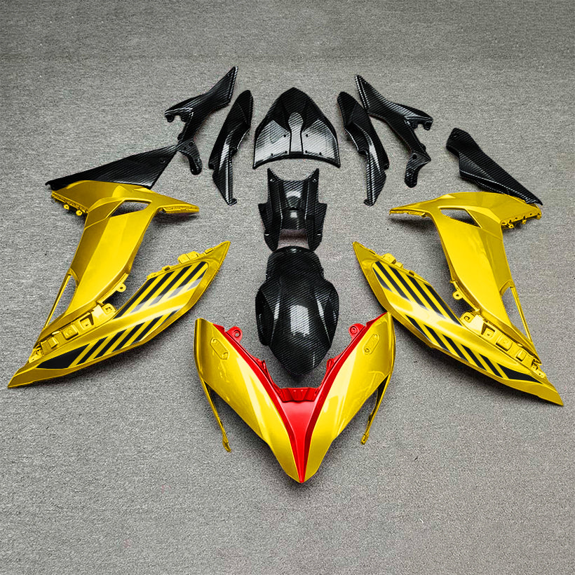 KAWASAKI Ninja 650 ER-6F 2017-2019 ABS Fairing Kit orange black tank-cover | NiceFairings - paint design NO.8 option image