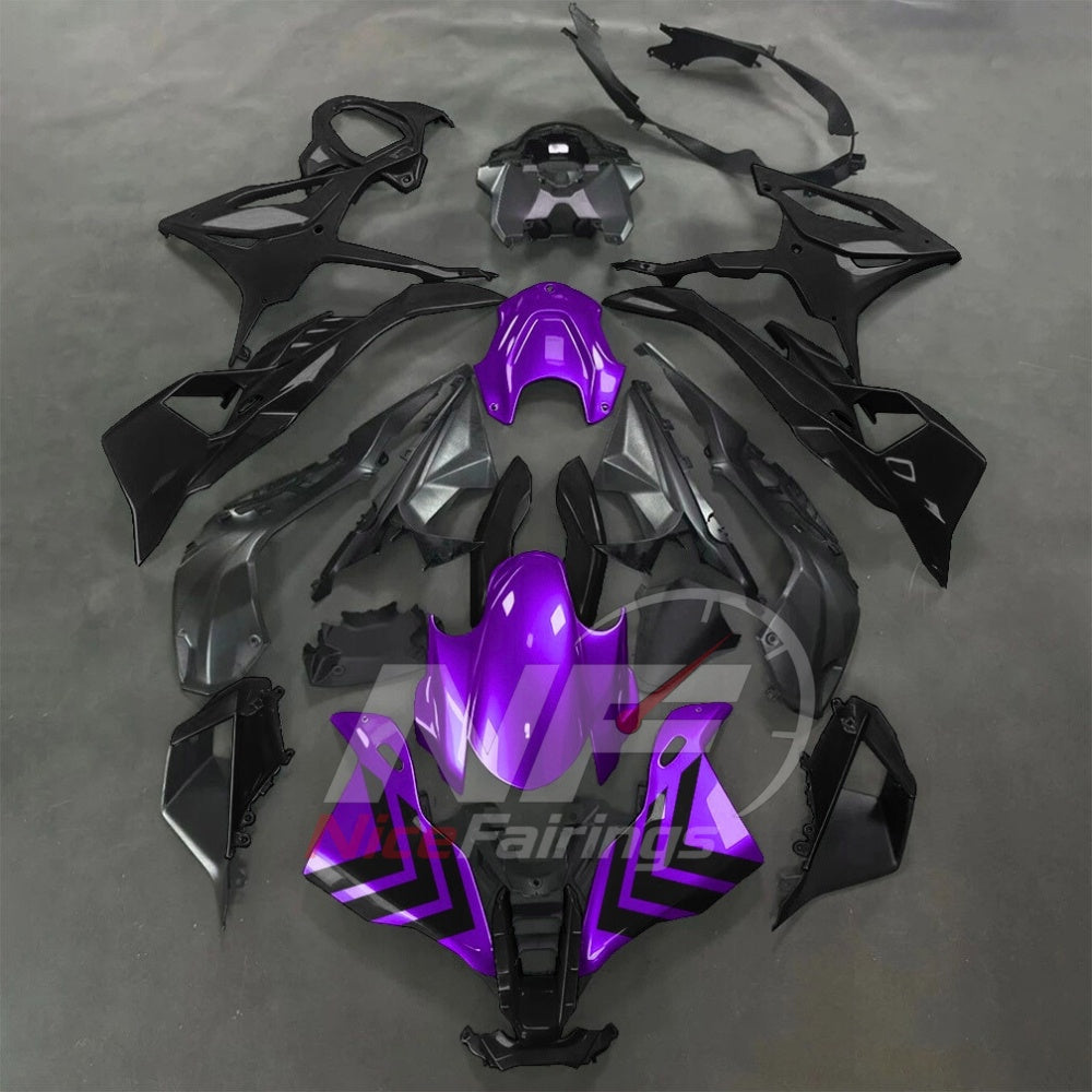 For BMW S1000RR 2025-2026 Red Black Sportbike Fairing Set with Custom Painted Plastics | NiceFairings - paint design NO.2 option image