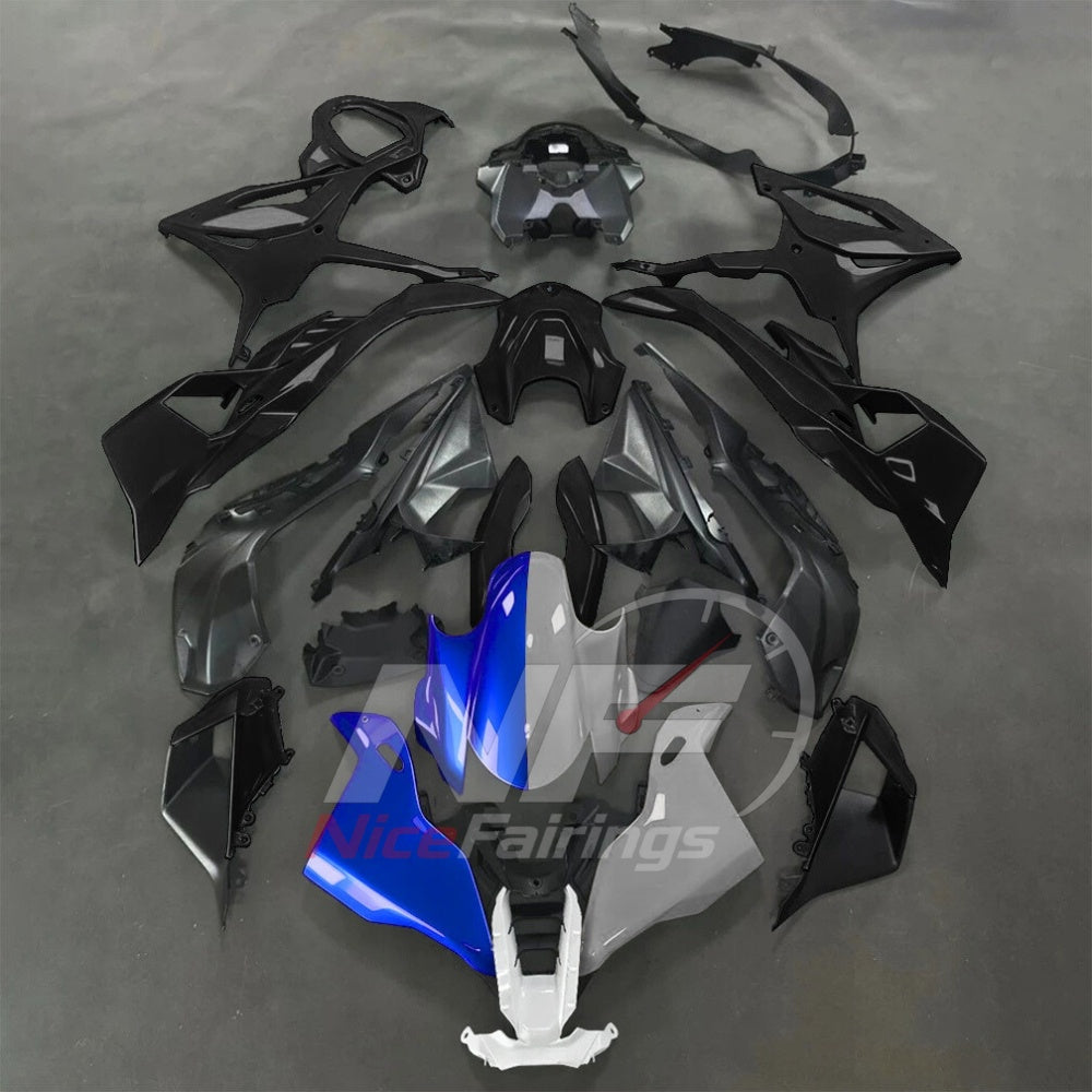 For BMW S1000RR 2025-2026 Orange Black Sportbike Fairing Set with Custom Painted Plastics | NiceFairings - paint design NO.3 option image
