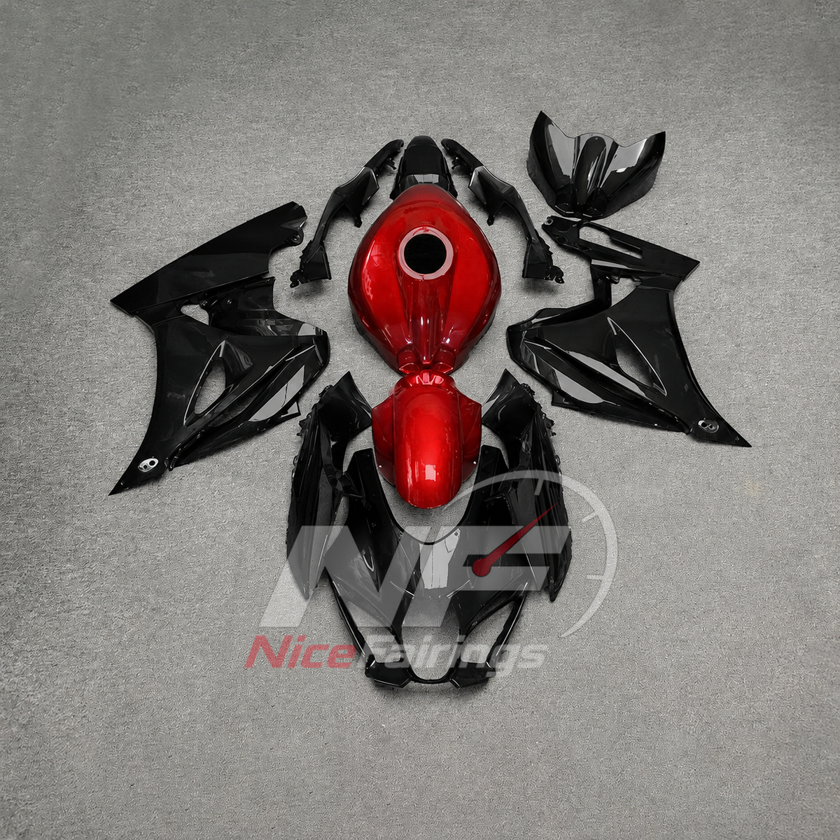 For Suzuki GSX-R1000 K17 2017 2018-2026 Custom Fairings Red Black ABS Sportbike Plastics | NiceFairings - main product image