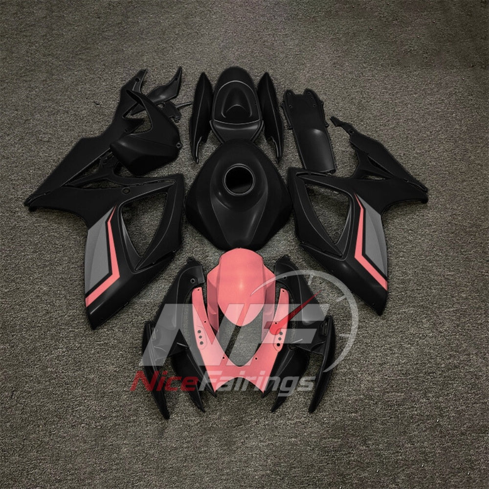 For Suzuki GSXR600 GSXR750 K6 2006-2007 Painted ABS Fairings Black Gray Complete Bodywork | NiceFairings - paint design NO.3 option image