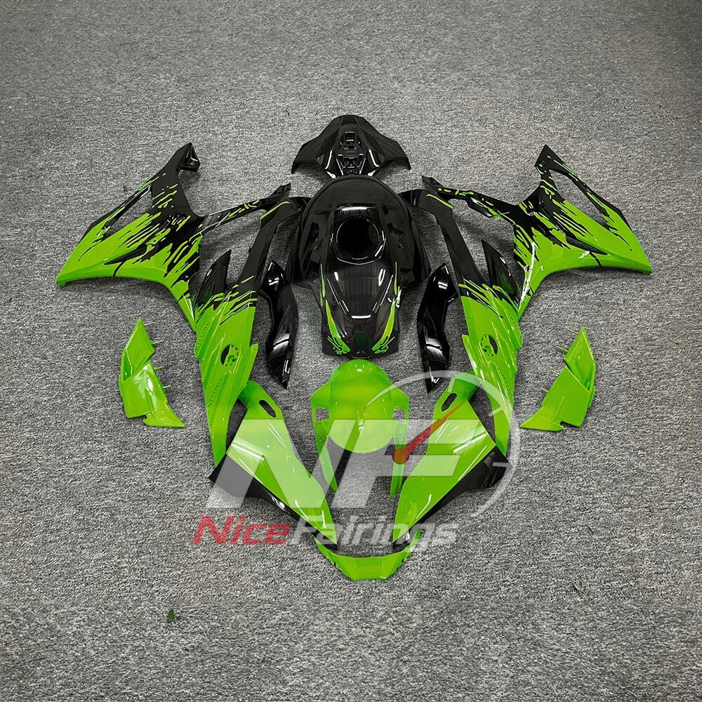 For BMW S1000RR 2023-2024 Red Black ABS Body Kit with Street and Track Fairing Panels | NiceFairings - paint design NO.6 option image