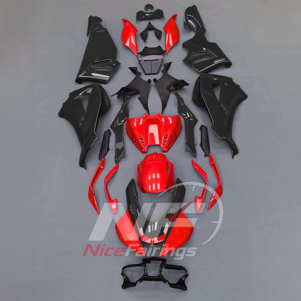 For Honda CBR1000RR-R 2024-2026 Red Black ABS Body Kit with Street and Track Fairing Panels | NiceFairings - paint design NO.2 option image