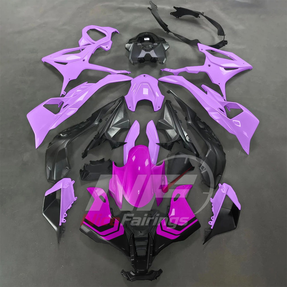 For BMW S1000RR 2025-2026 Green Black ABS Fairing Kit with Painted Bodywork and Replacement Panels | NiceFairings - paint design NO.2 option image