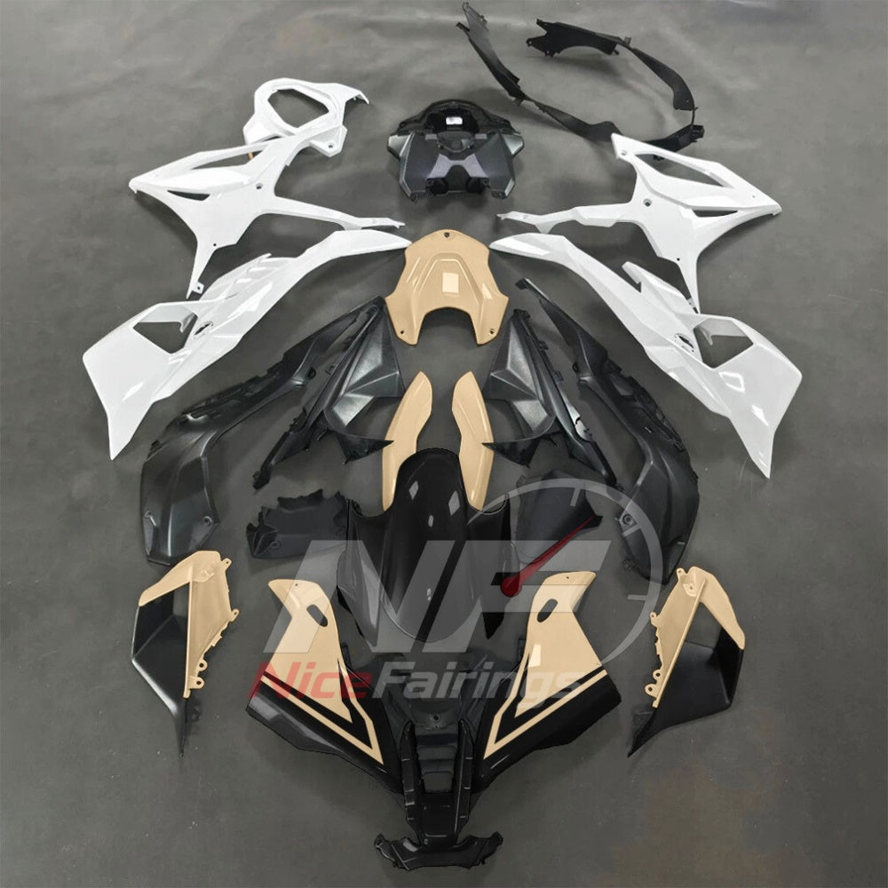 For BMW S1000RR 2025-2026 Green Black ABS Fairing Kit with Painted Bodywork and Replacement Panels | NiceFairings - paint design NO.6 option image