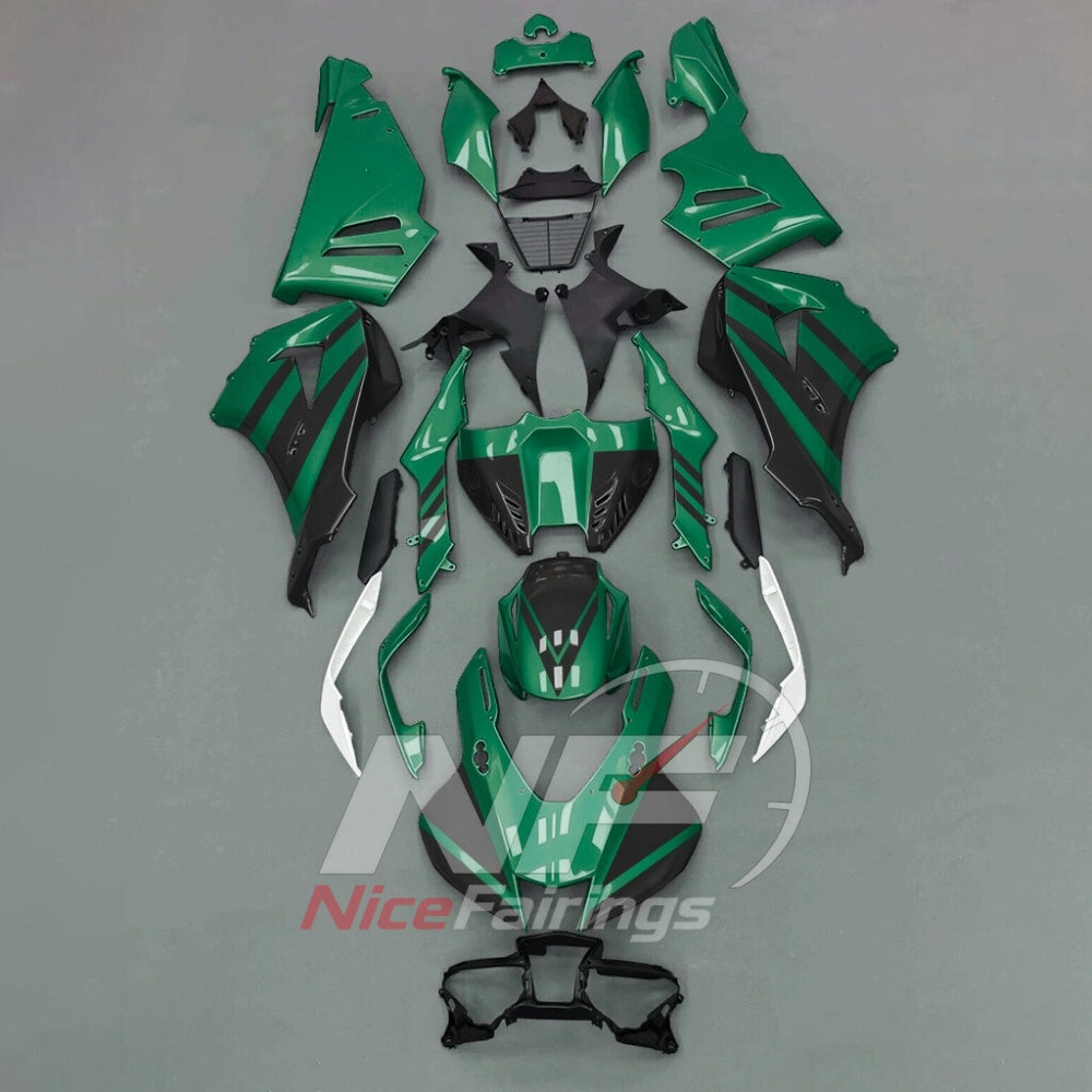 For Honda CBR1000RR-R 2024-2026 Green Black ABS Body Kit with Street and Track Fairing Panels | NiceFairings - paint design NO.2 option image