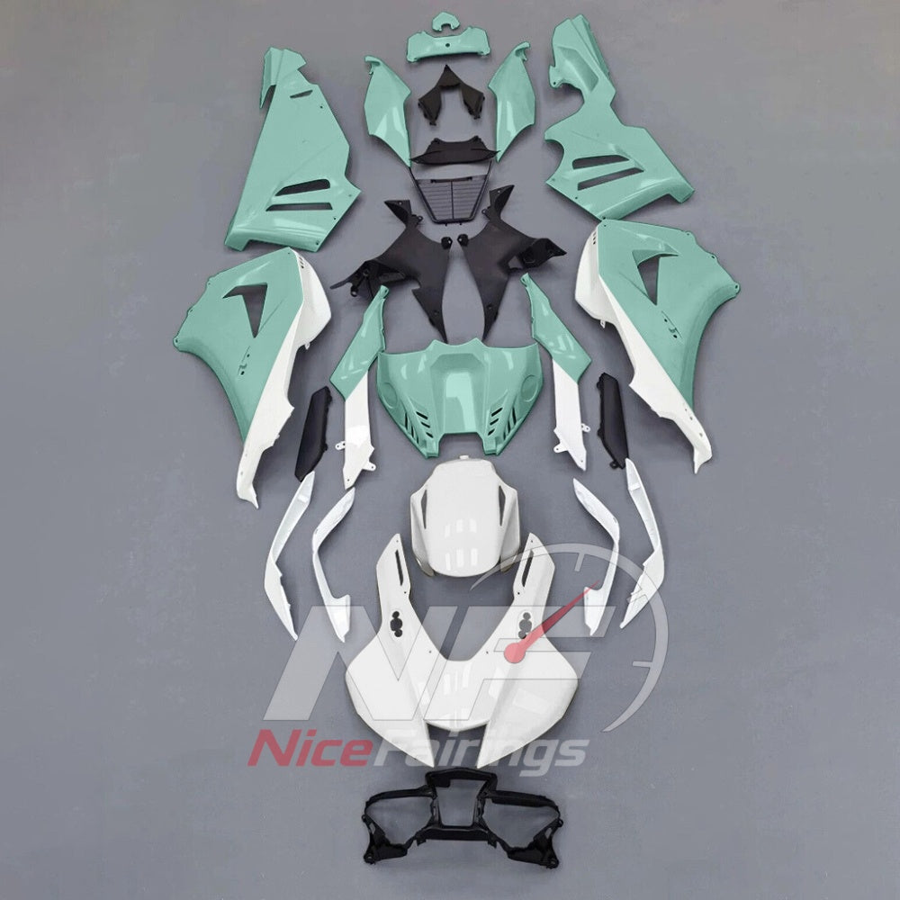For Honda CBR1000RR-R SP 2024-2026 Teal Black ABS Fairing Kit with Painted Bodywork and Replacement Panels | NiceFairings - paint design NO.5 option image