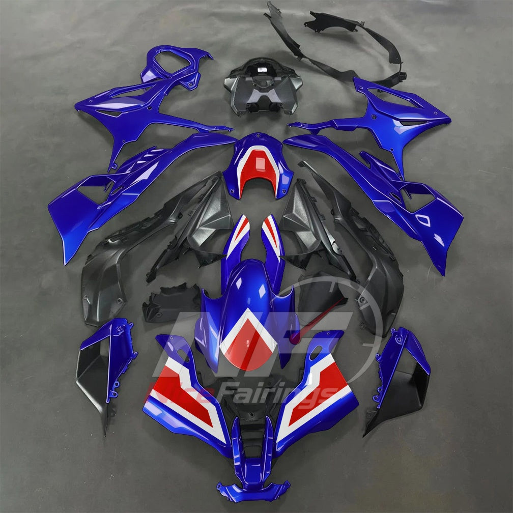 For BMW S1000RR 2025-2026 Yellow Black ABS Body Kit with Street and Track Fairing Panels | NiceFairings - paint design NO.5 option image