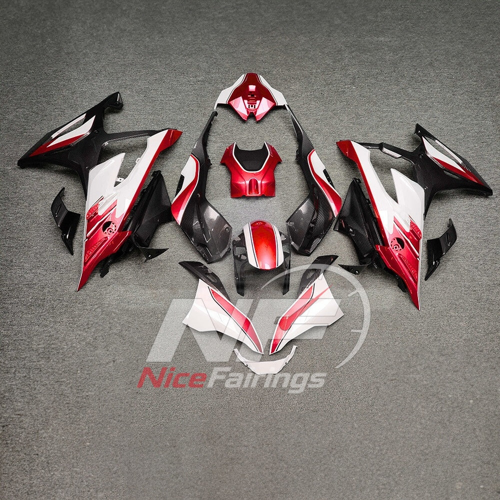 For BMW S1000RR 2023-2024 Purple Black Sportbike Fairing Set with Custom Painted Plastics | NiceFairings - paint design NO.3 option image