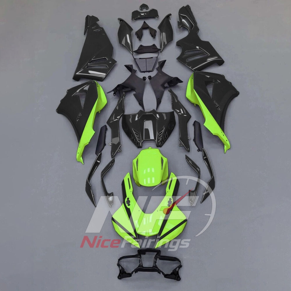 For Honda CBR1000RR-R 2024-2026 Green Black ABS Body Kit with Street and Track Fairing Panels | NiceFairings - paint design NO.5 option image