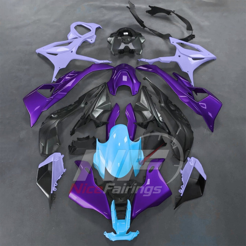 For BMW S1000RR 2025-2026 Pink Black Sportbike Fairing Set with Custom Painted Plastics | NiceFairings - paint design NO.7 option image