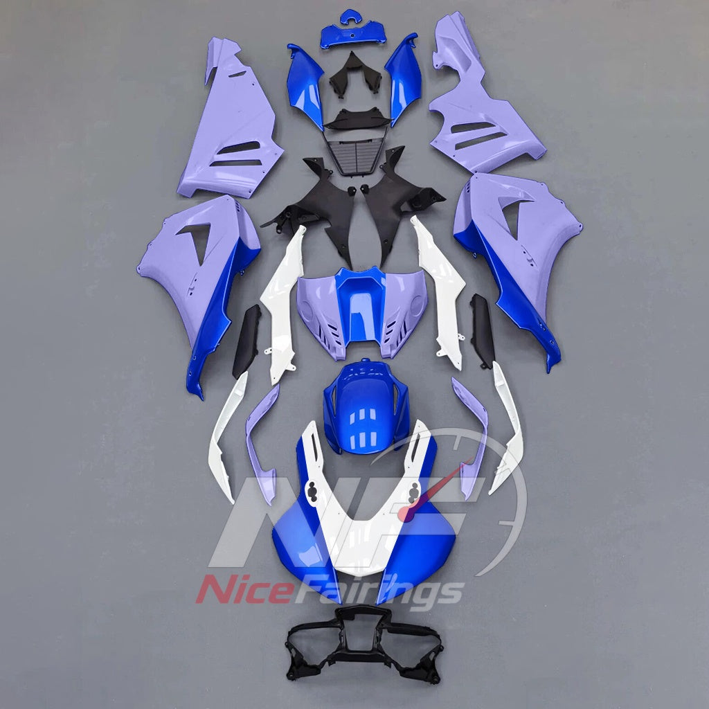 For Honda CBR1000RR-R 2024-2026 Blue Black ABS Body Kit with Street and Track Fairing Panels | NiceFairings - paint design NO.2 option image