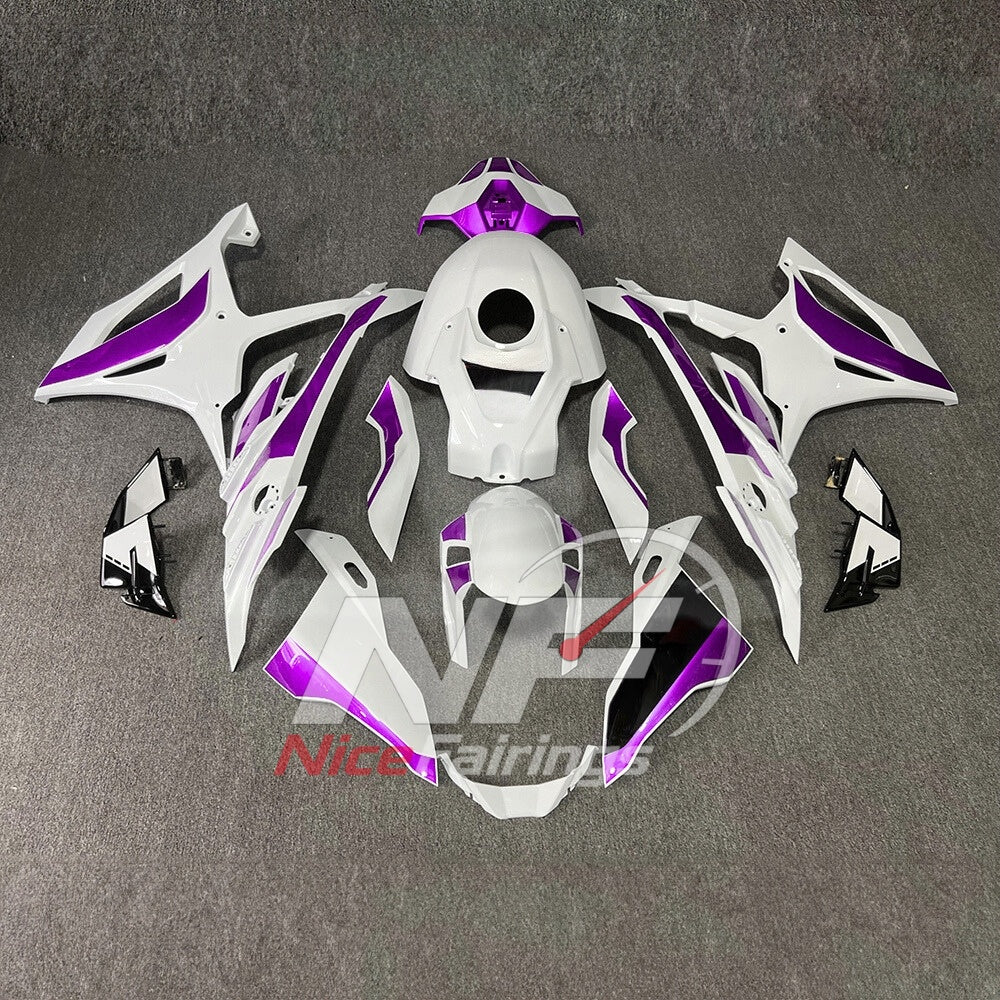 For BMW S1000RR 2023-2024 Red Black Motorcycle Fairing Kit with Aftermarket Body Panels | NiceFairings - paint design NO.2 option image
