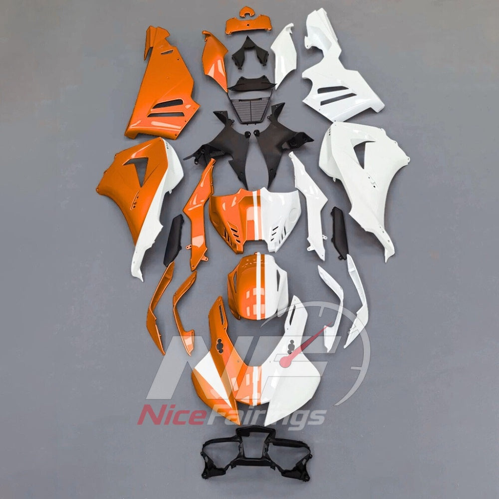 For Honda CBR1000RR-R 2024-2026 Orange Black ABS Body Kit with Street and Track Fairing Panels | NiceFairings - paint design NO.8 option image