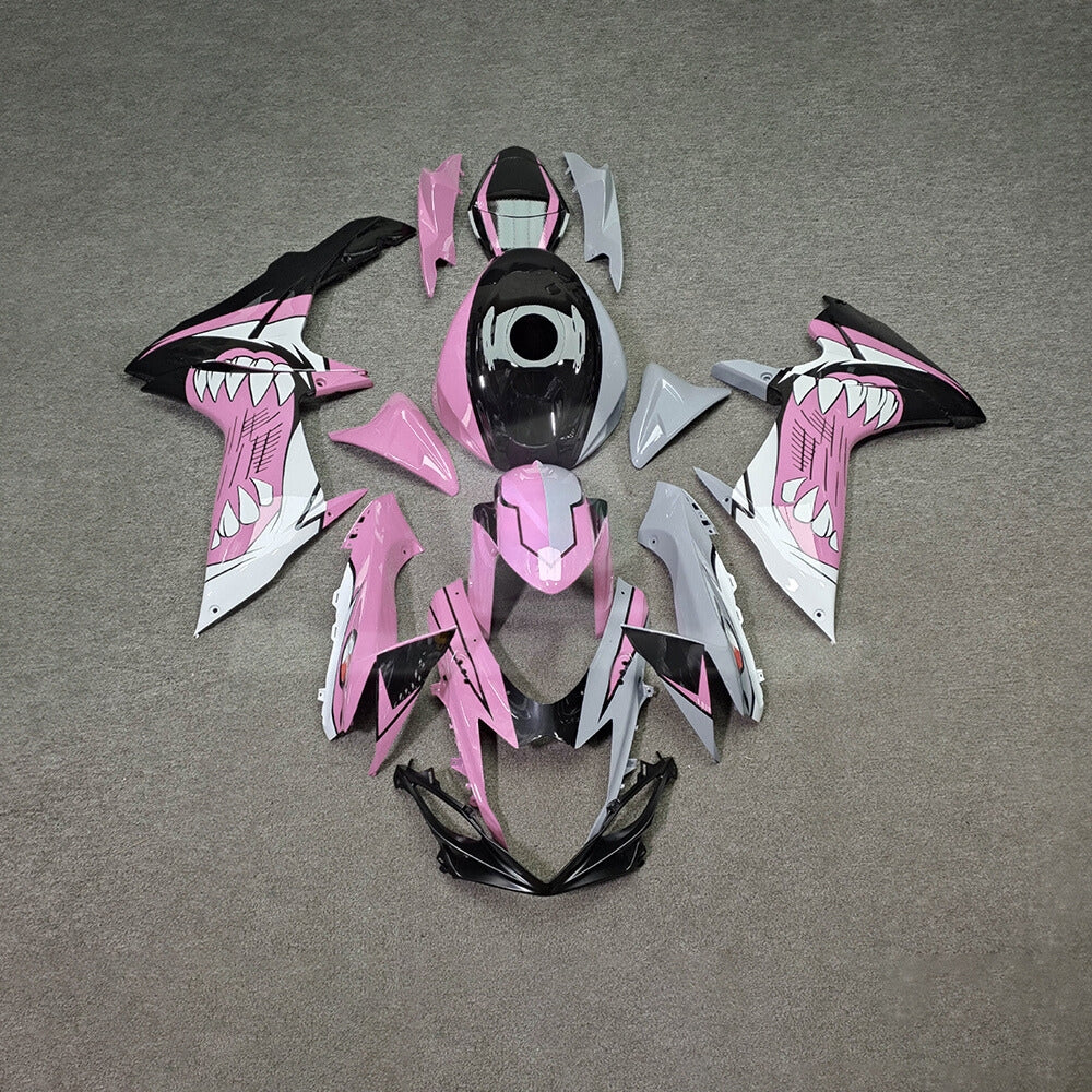 For Suzuki GSX-R600 GSX-R750 K11 2011-2016 Custom Fairings Black Pink ABS Sportbike Plastics | NiceFairings - main product image