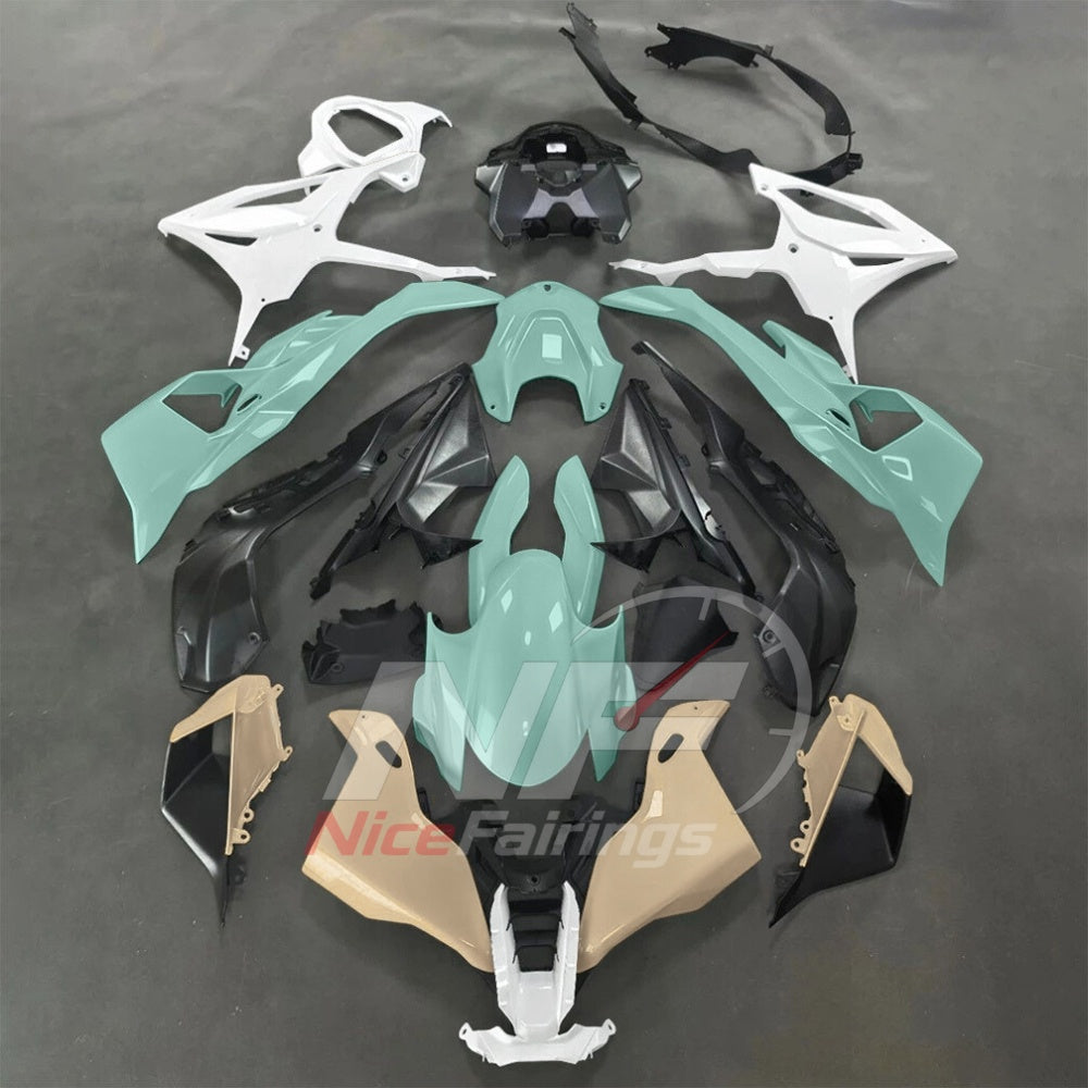 For BMW S1000RR 2025-2026 Blue Black Sportbike Fairing Set with Custom Painted Plastics | NiceFairings - paint design NO.9 option image