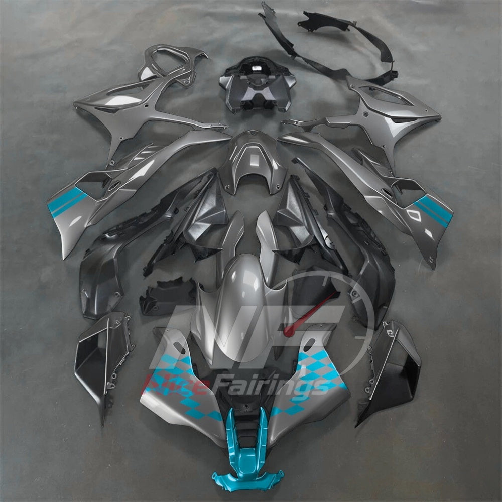 For BMW S1000RR 2025-2026 Purple Black Painted ABS Fairings with Complete Replacement Bodywork | NiceFairings - paint design NO.3 option image