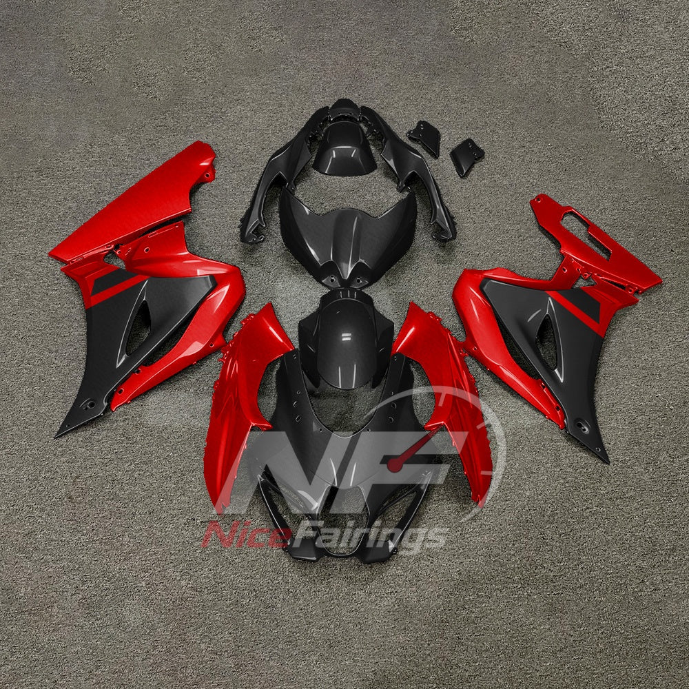 For Suzuki GSXR1000 K17 17-26 Motorcycle Fairing Kit Green Black Body Panels | NiceFairings - paint design NO.8 option image