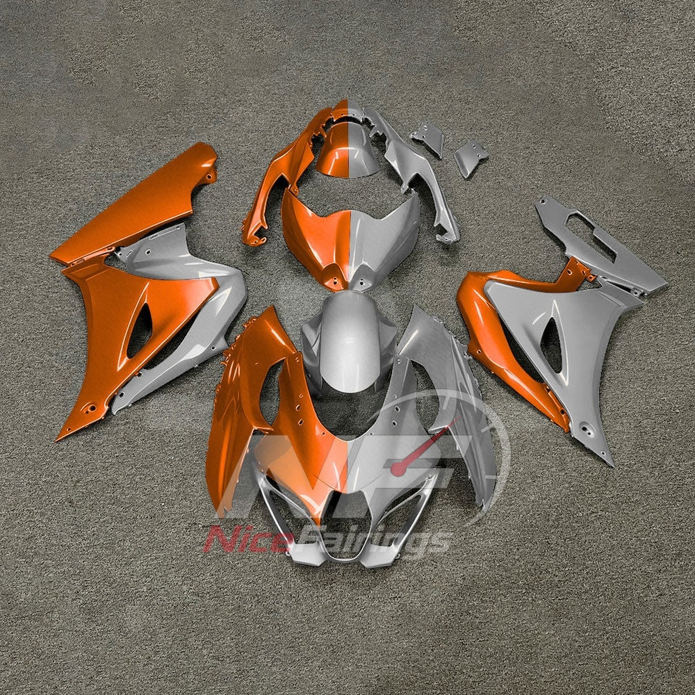 For Suzuki GSXR1000 K17 2017 2018-2026 ABS Fairing Kit Yellow Orange Painted Bodywork | NiceFairings - paint design NO.8 option image