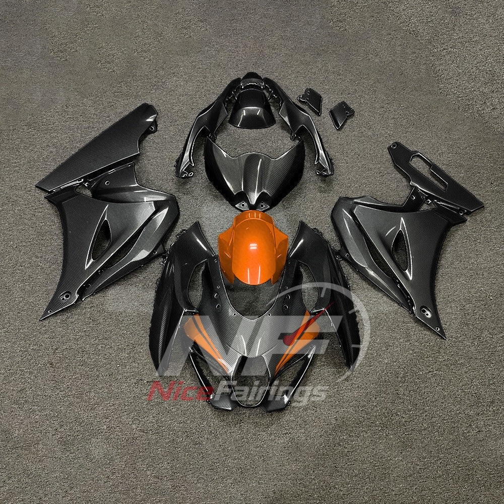 For Suzuki GSX-R1000 K17 2017-2026 Sportbike Fairing Set Red Black Custom Painted Plastics | NiceFairings - paint design NO.5 option image