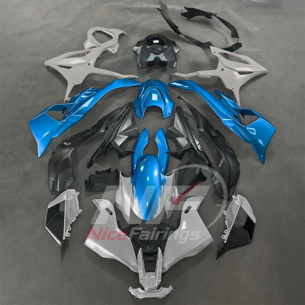 For BMW S1000RR 2025-2026 Green Black Motorcycle Fairing Kit with Aftermarket Body Panels | NiceFairings - paint design NO.3 option image