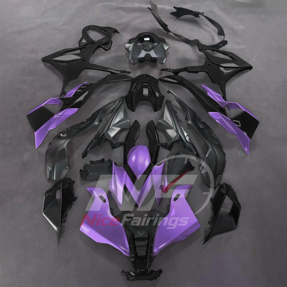 For BMW S1000RR 2025-2026 Red Black ABS Body Kit with Street and Track Fairing Panels | NiceFairings - paint design NO.6 option image
