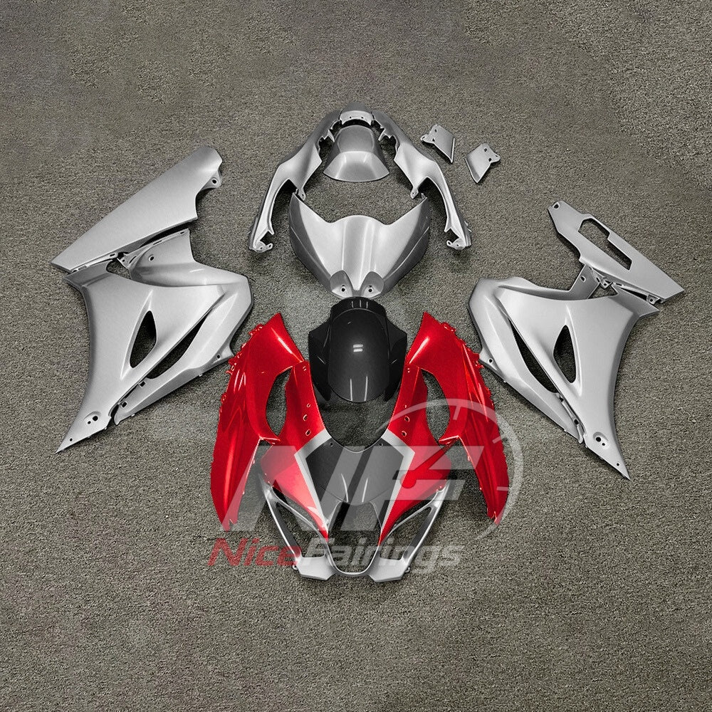 For Suzuki GSXR1000 K17 2017-2026 K17 ABS Body Kit Green Black Street Track Fairings | NiceFairings - paint design NO.9 option image