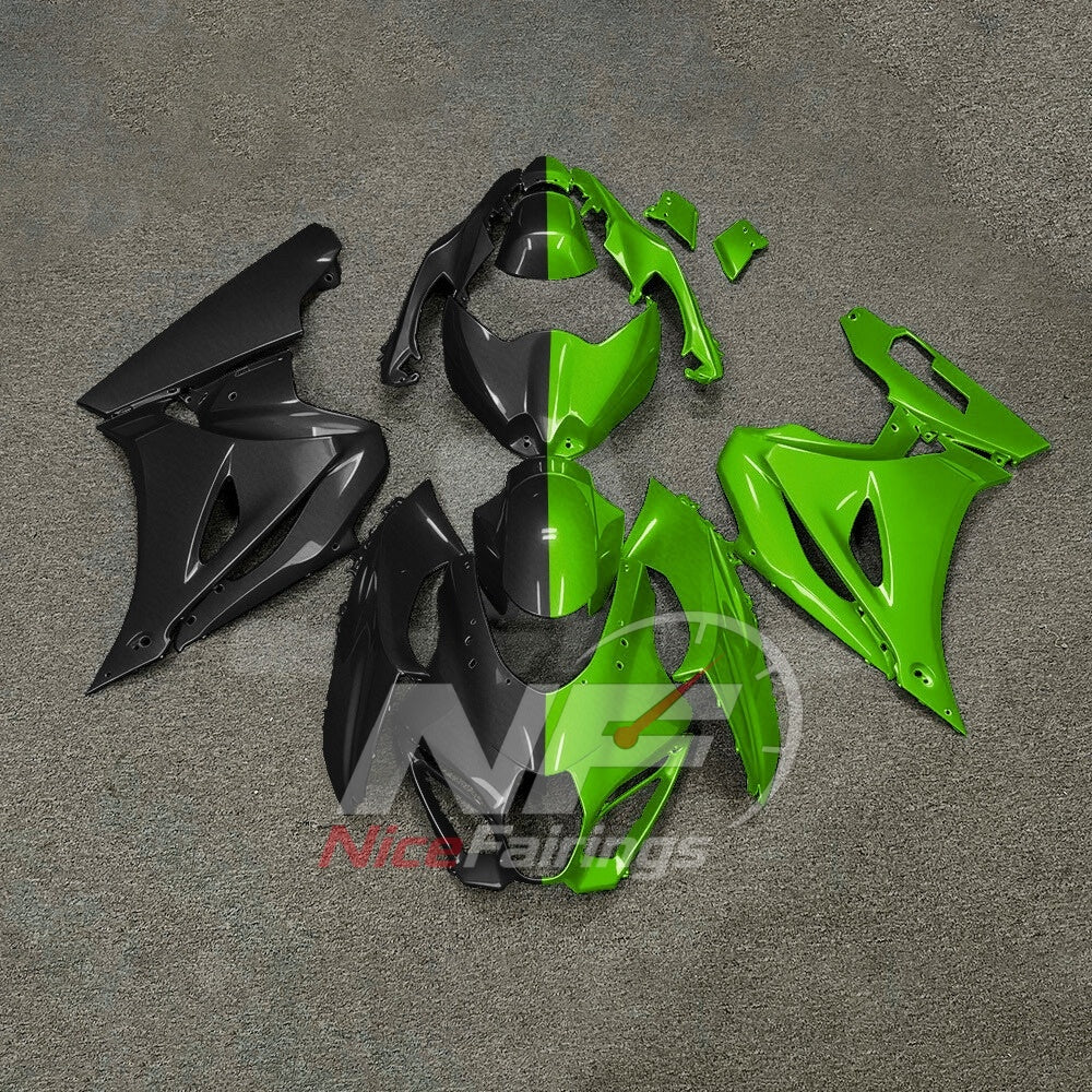 For Suzuki GSXR1000 K17 2017 2018-2026 ABS Fairing Kit Green Black Painted Bodywork | NiceFairings - main product image