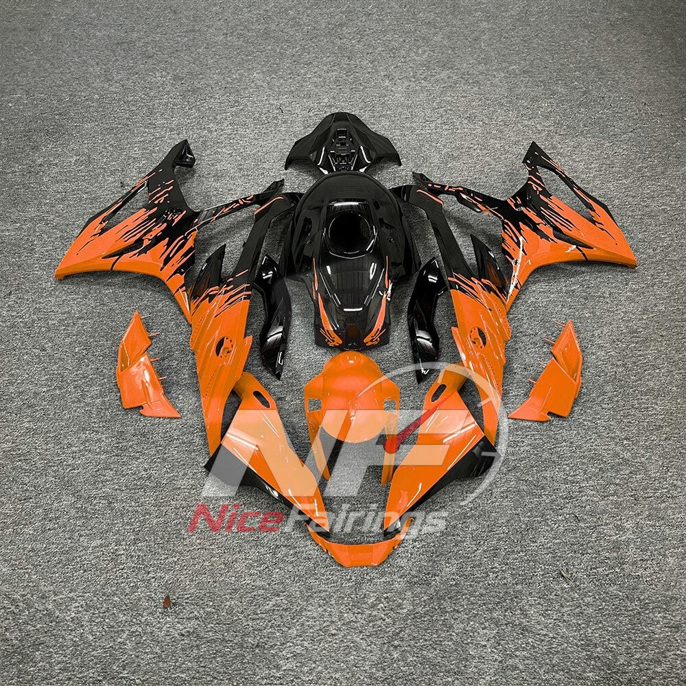 For BMW S1000RR 2023-2024 Red Black Custom Fairings with ABS Sportbike Plastics and Full Body Kit | NiceFairings - paint design NO.6 option image
