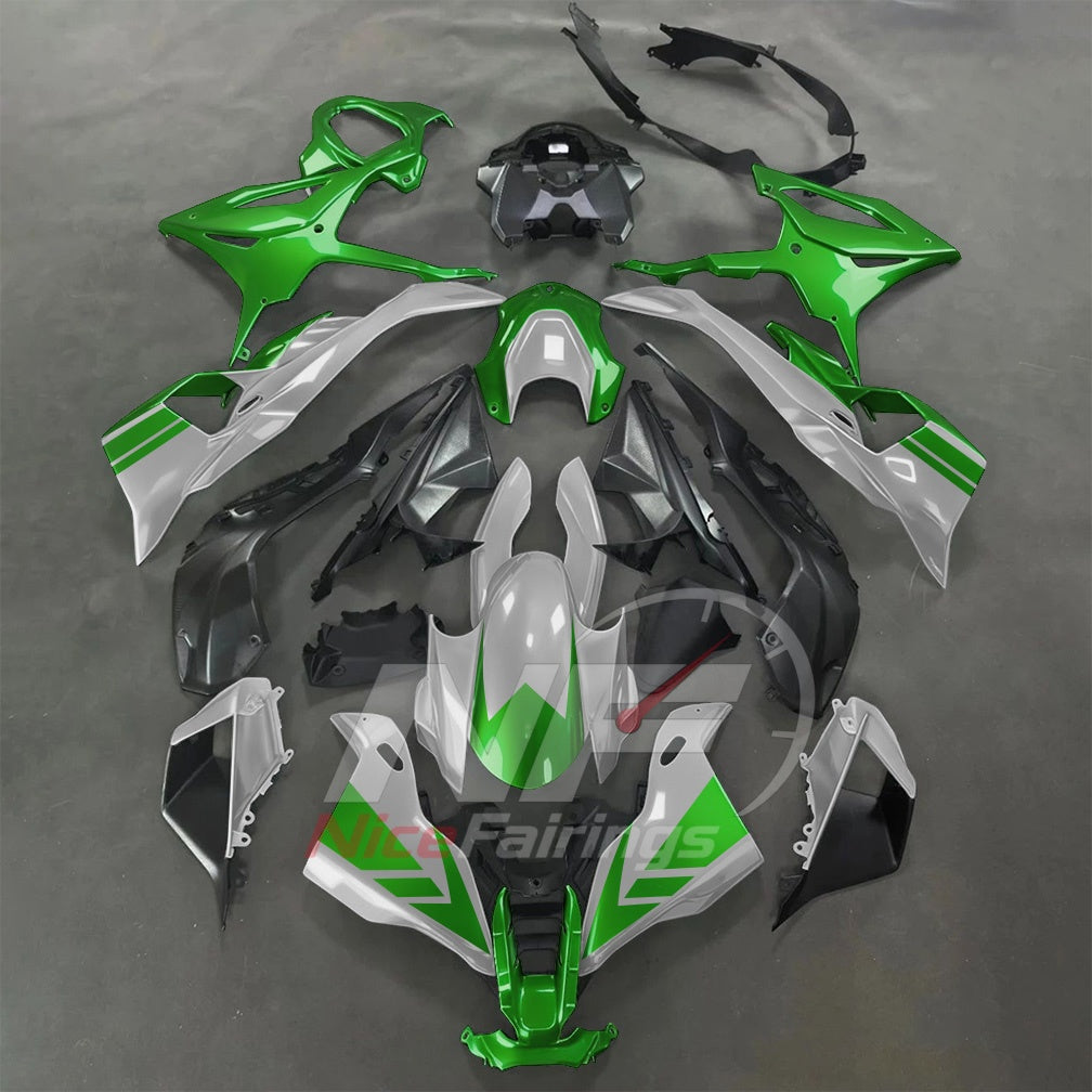 For BMW S1000RR 2025-2026 Yellow Black Sportbike Fairing Set with Custom Painted Plastics | NiceFairings - paint design NO.3 option image