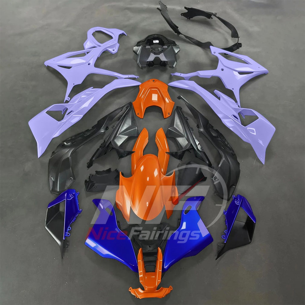 For BMW S1000RR 2025-2026 Green Black Motorcycle Fairing Kit with Aftermarket Body Panels | NiceFairings - paint design NO.9 option image