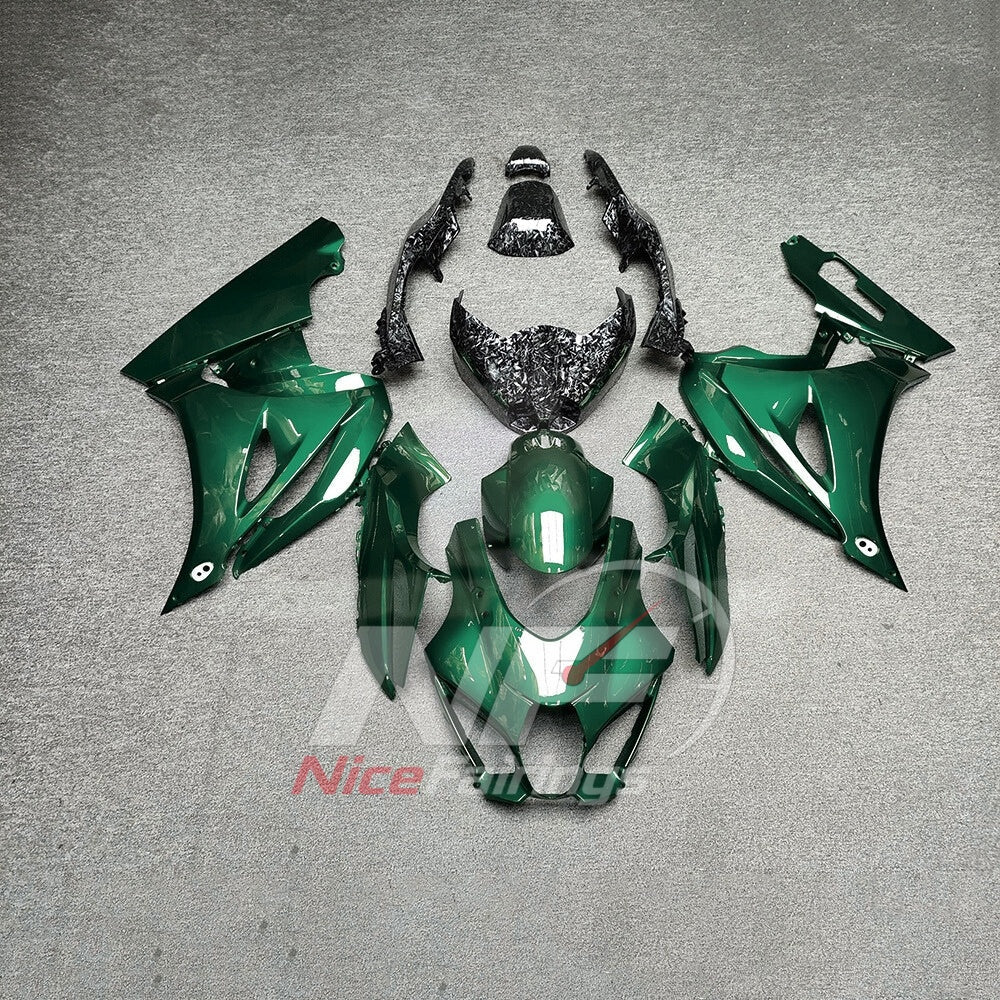 For Suzuki GSXR1000 K17 2017-2026 K17 ABS Fairing Kit Green Painted Bodywork | NiceFairings - paint design NO.6 option image
