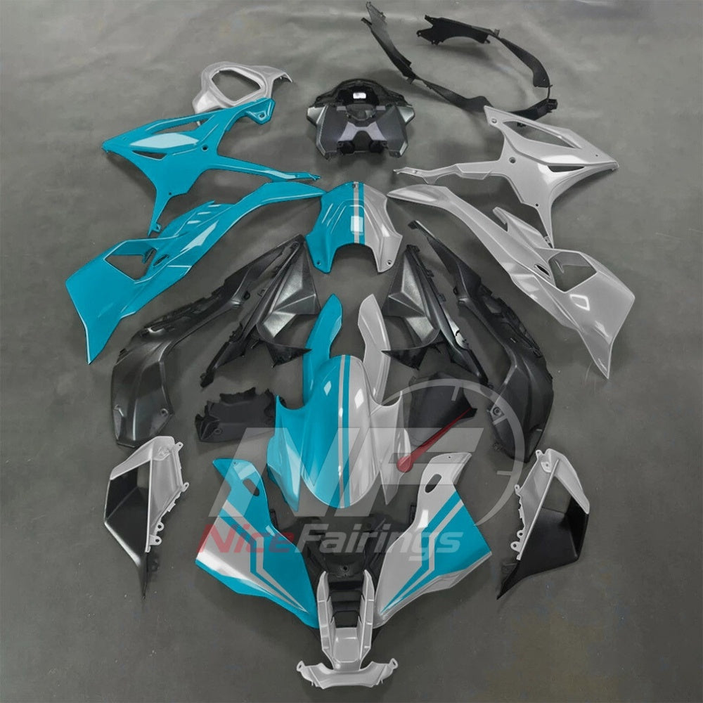 For BMW S1000RR 2025-2026 Blue Black Motorcycle Fairing Kit with Aftermarket Body Panels | NiceFairings - paint design NO.3 option image