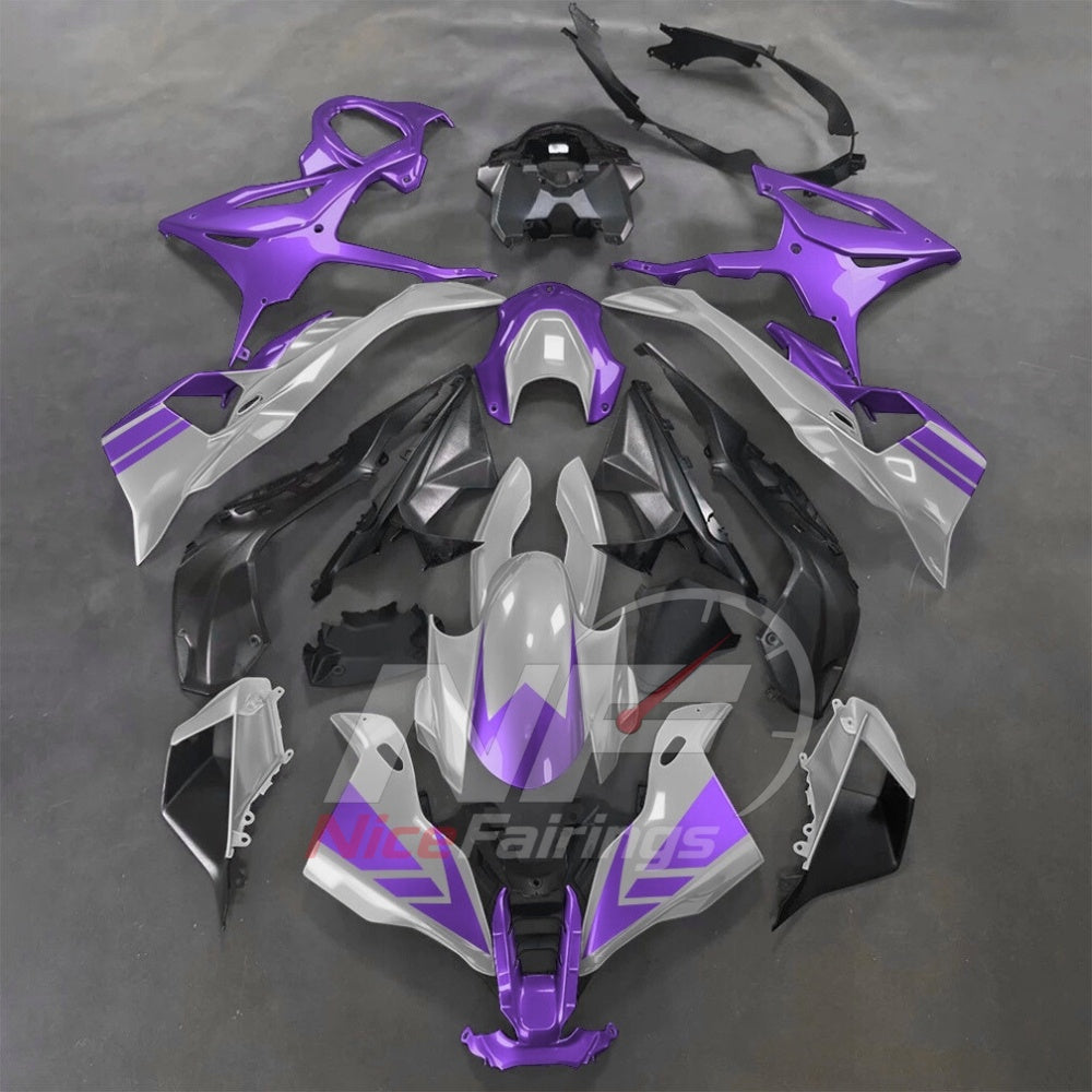 For BMW S1000RR 2025-2026 Purple Black Sportbike Fairing Set with Custom Painted Plastics | NiceFairings - main product image