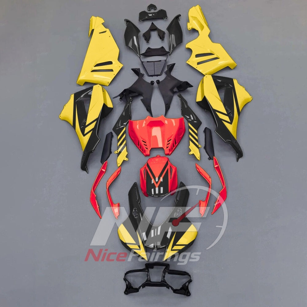 For Honda CBR1000RR-R 2024-2026 Yellow Black Painted ABS Fairings with Complete Replacement Bodywork | NiceFairings - paint design NO.6 option image