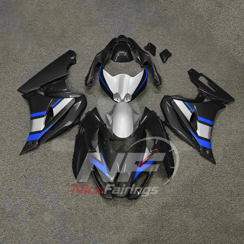 For Suzuki GSXR1000 K17 2017 2018-2026 ABS Fairing Kit Green Black Painted Bodywork | NiceFairings - paint design NO.8 option image