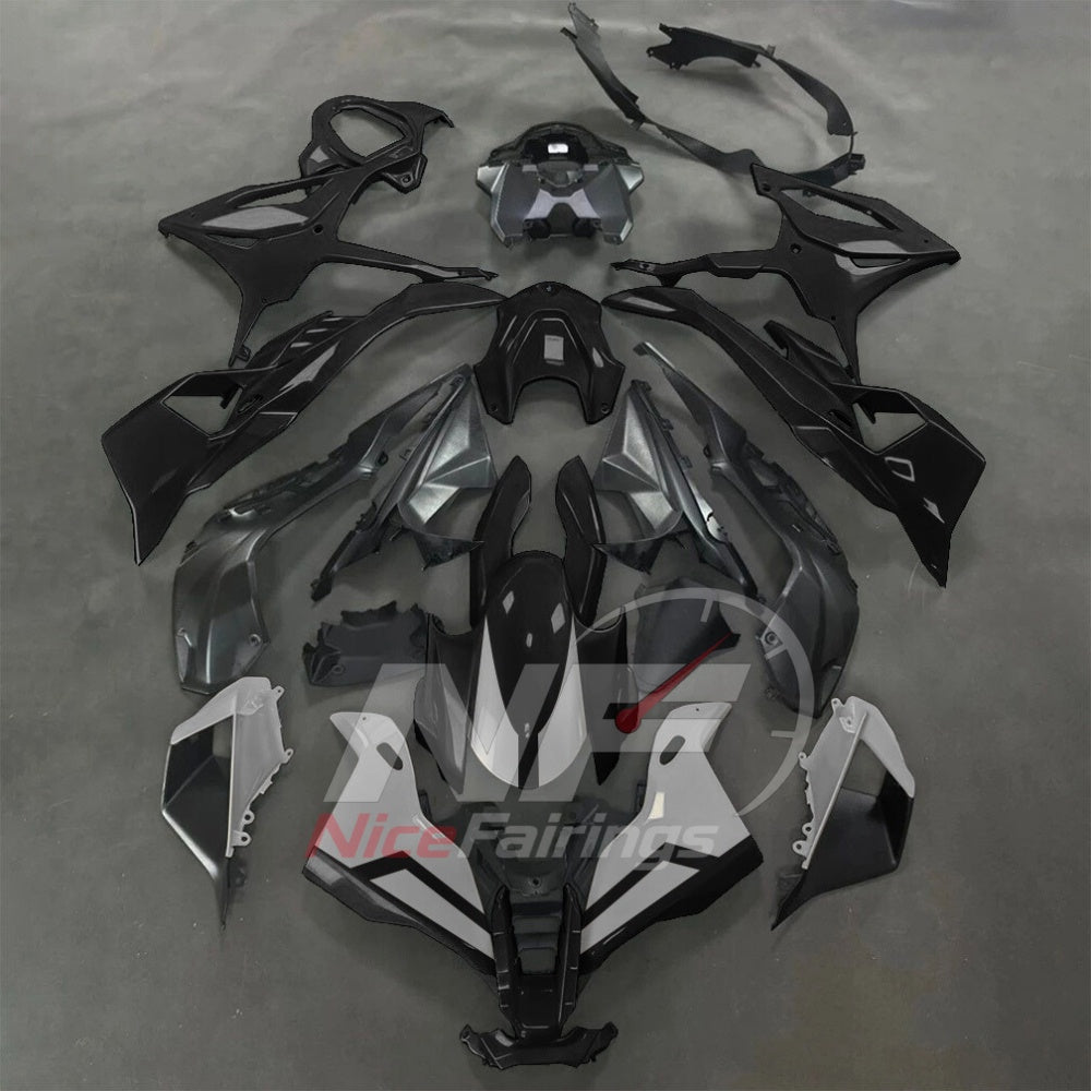 For BMW S1000RR 2025-2026 Blue Black Sportbike Fairing Set with Custom Painted Plastics | NiceFairings - paint design NO.3 option image