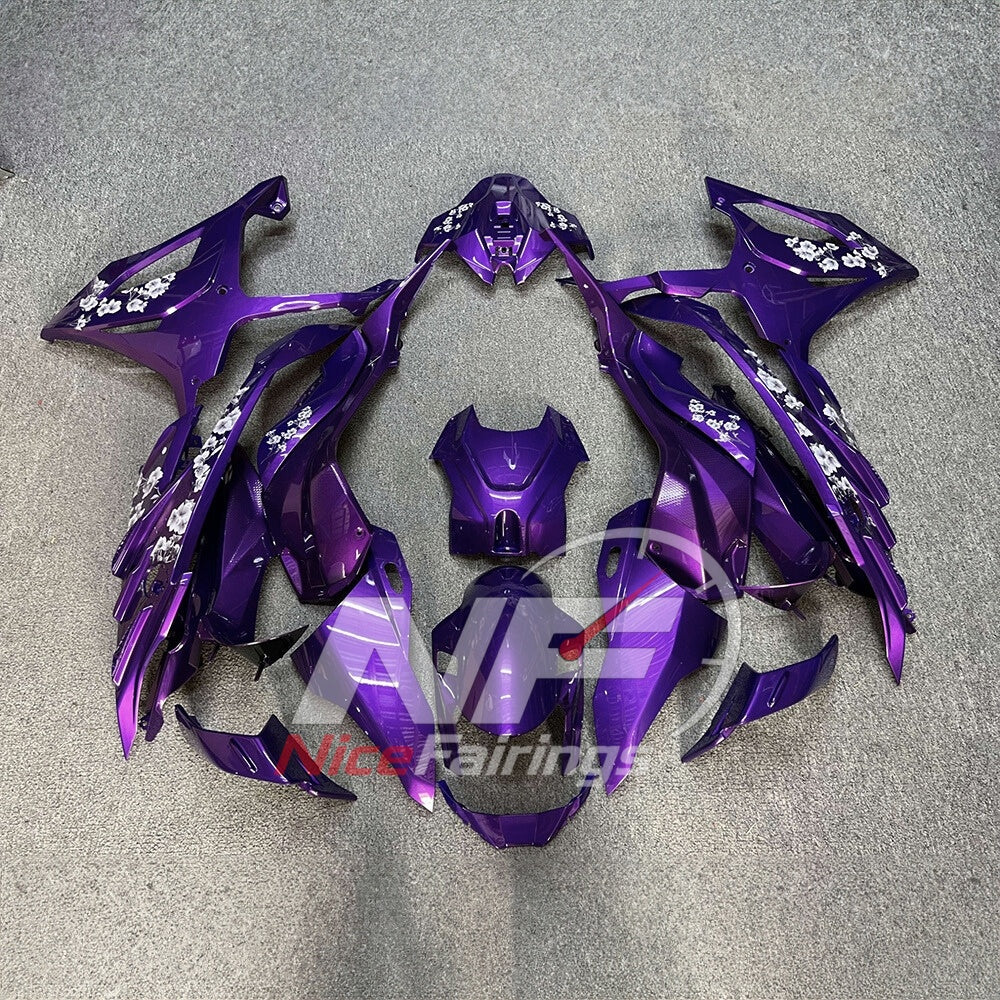 For BMW S1000RR 2023-2024 Orange Black Painted ABS Fairings with Complete Replacement Bodywork | NiceFairings - paint design NO.3 option image